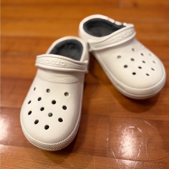 CROCS Unisex | White | Lined Clog Sandals Size M4 W6 - Picture 4 of 6